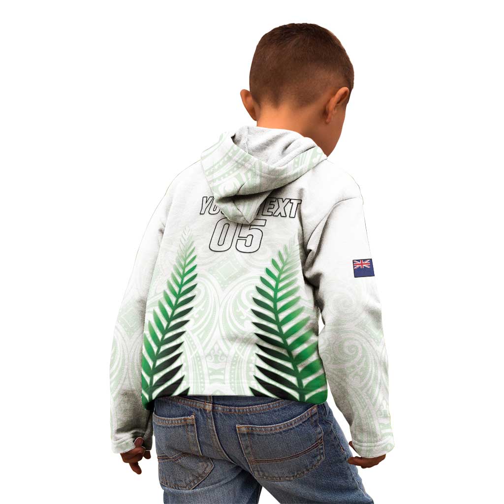 Custom New Zealand Fern Football Kid Hoodie Simple Style LT05 - Polynesian Pride