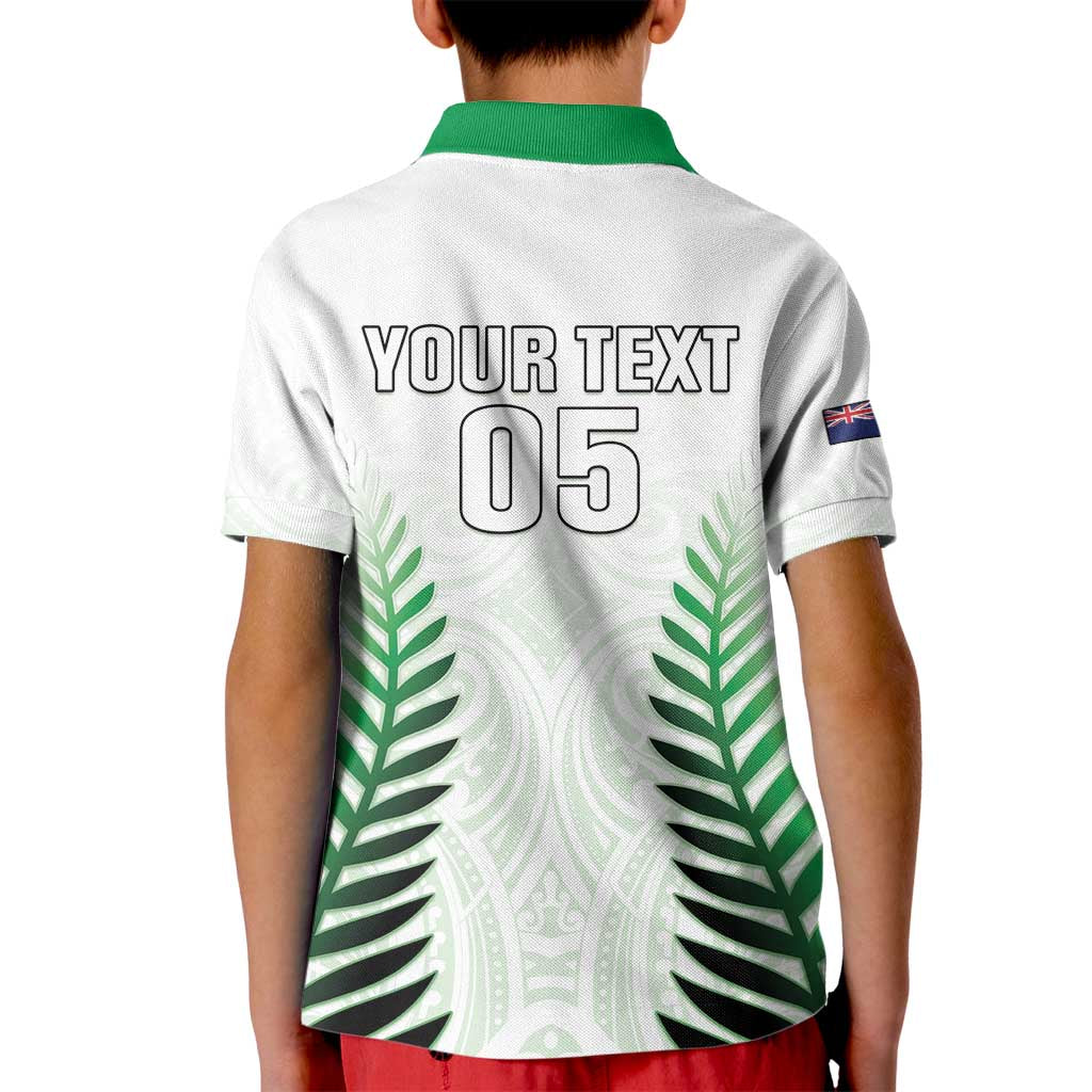 Custom New Zealand Fern Football Kid Polo Shirt Simple Style LT05 - Polynesian Pride