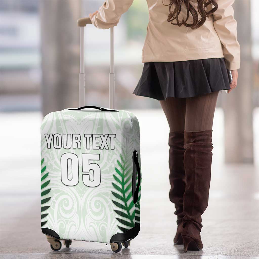 Custom New Zealand Fern Football Luggage Cover Simple Style