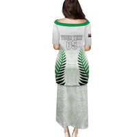 Custom New Zealand Fern Football Puletasi Simple Style