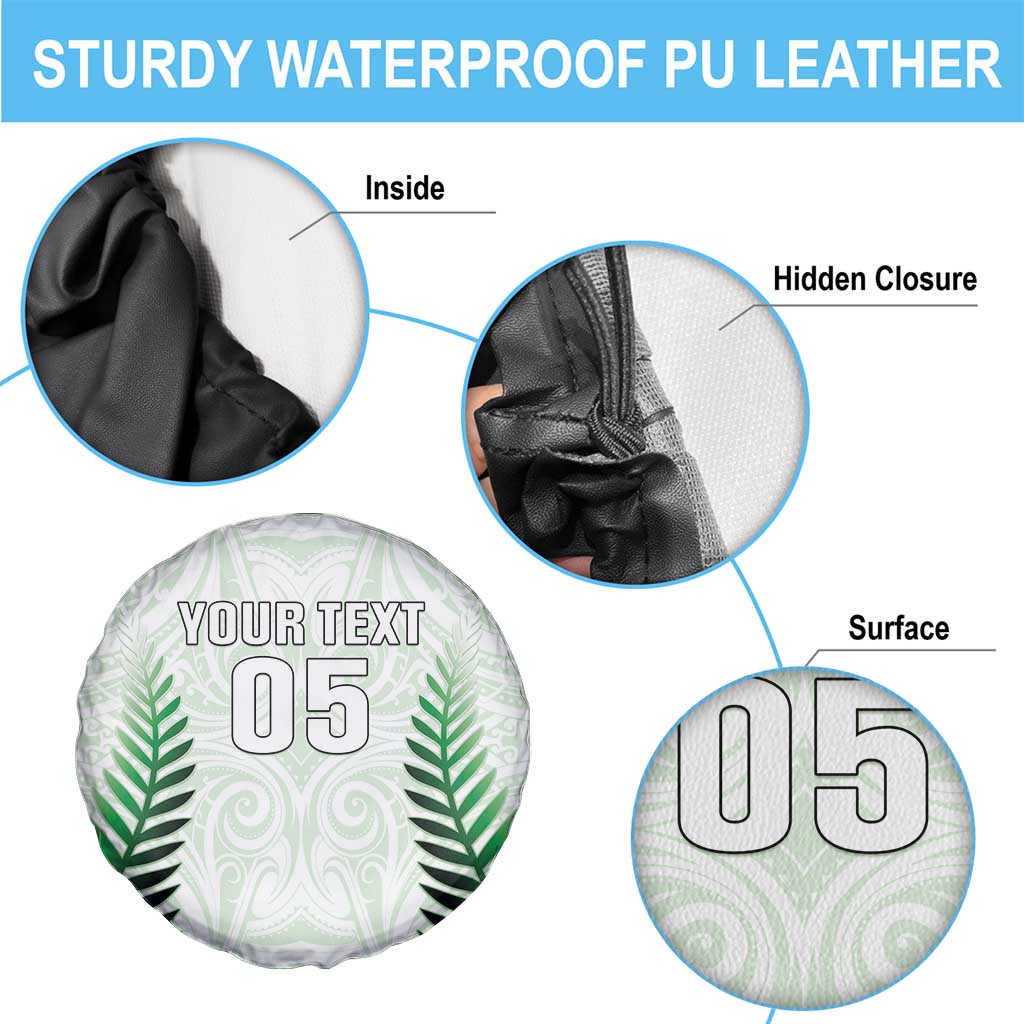 Custom New Zealand Fern Football Spare Tire Cover Simple Style LT05 - Polynesian Pride