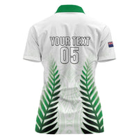 Custom New Zealand Fern Football Women Polo Shirt Simple Style LT05 - Polynesian Pride