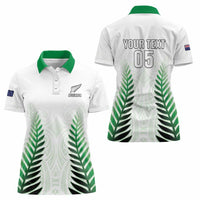 Custom New Zealand Fern Football Women Polo Shirt Simple Style LT05 - Polynesian Pride