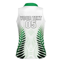 Custom New Zealand Fern Football Women Sleeveless Polo Shirt Simple Style LT05 - Polynesian Pride