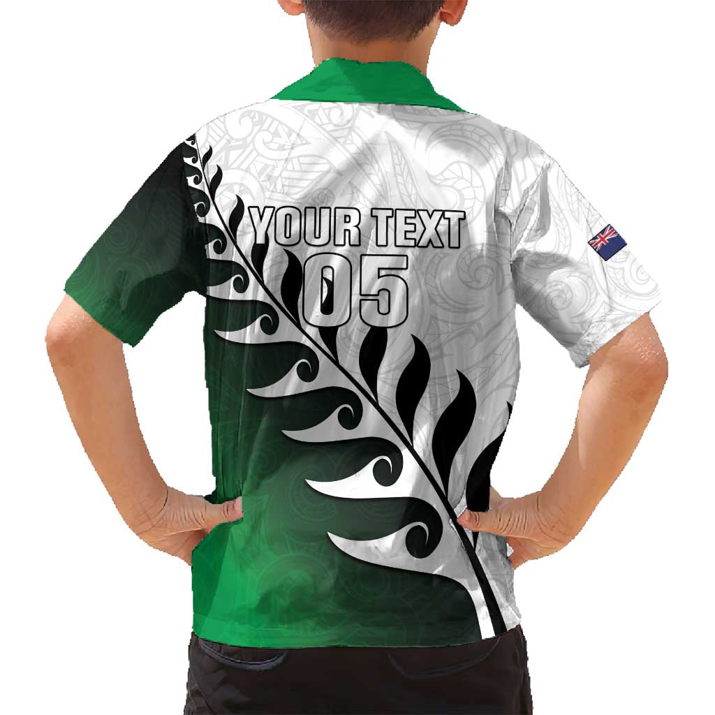 Custom New Zealand Football Family Matching Off Shoulder Short Dress and Hawaiian Shirt Go Aotearoa LT05 - Polynesian Pride