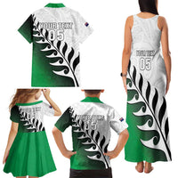 Custom New Zealand Football Family Matching Tank Maxi Dress and Hawaiian Shirt Go Aotearoa LT05 - Polynesian Pride