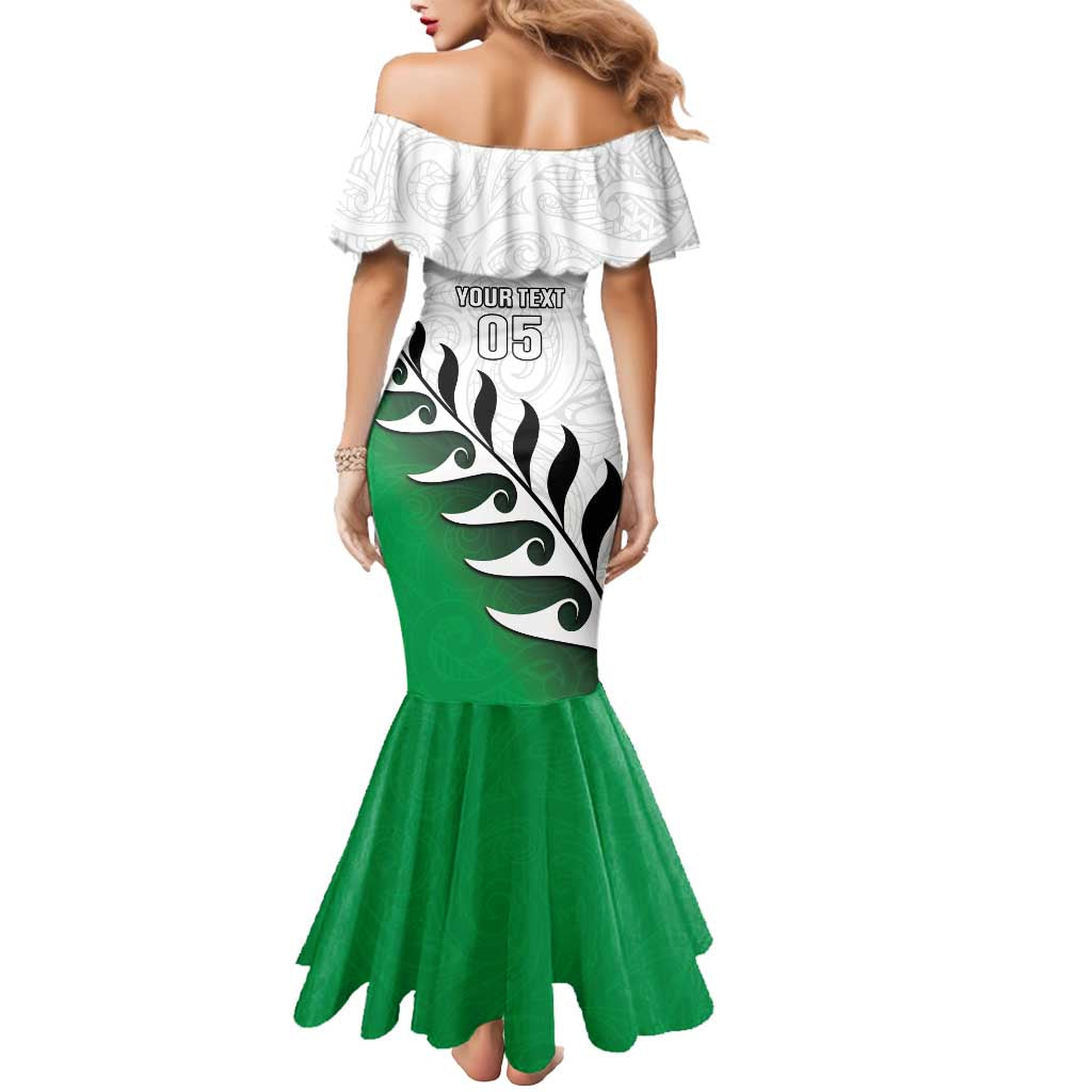 Custom New Zealand Football Mermaid Dress Go Aotearoa LT05 - Polynesian Pride