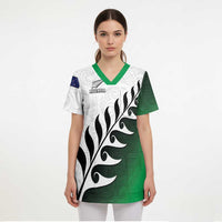 Custom New Zealand Football Scrub Top Go Aotearoa LT05 - Polynesian Pride