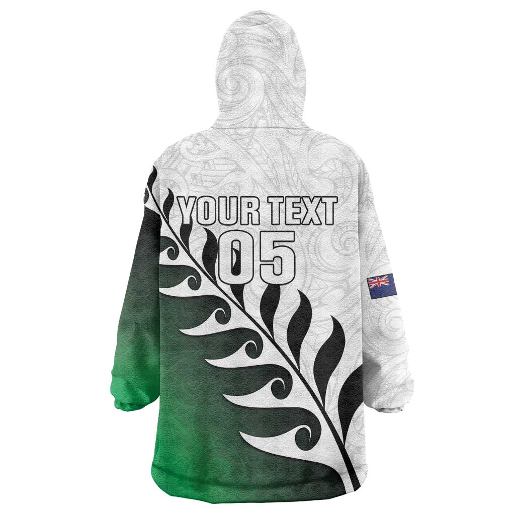 Custom New Zealand Football Wearable Blanket Hoodie Go Aotearoa LT05 - Polynesian Pride