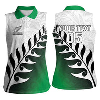 Custom New Zealand Football Women Sleeveless Polo Shirt Go Aotearoa LT05 - Polynesian Pride