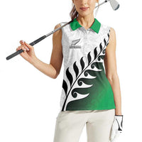 Custom New Zealand Football Women Sleeveless Polo Shirt Go Aotearoa LT05 - Polynesian Pride