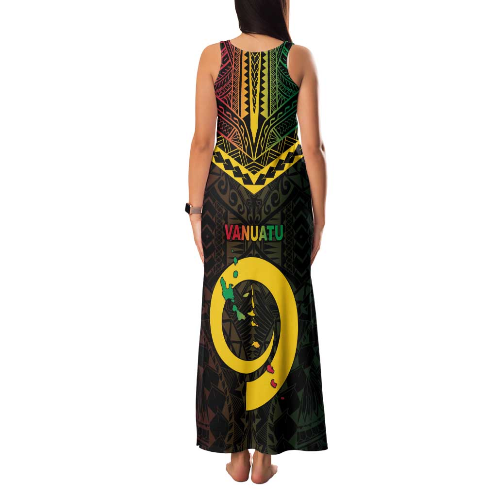 Happy Vanuatu Father Lini Day Family Matching Tank Maxi Dress and Hawaiian Shirt LT05 - Polynesian Pride