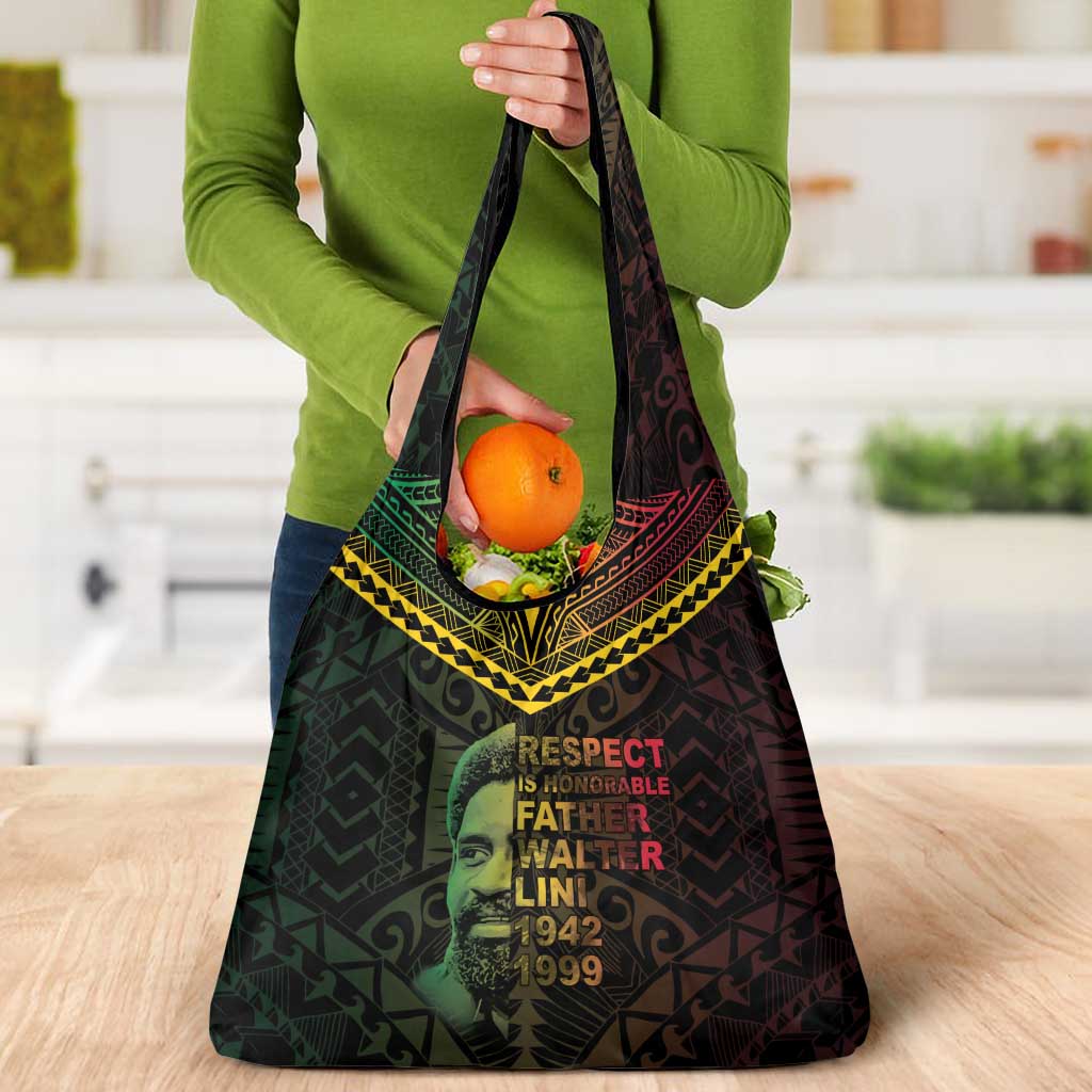 Happy Vanuatu Father Lini Day Grocery Bag