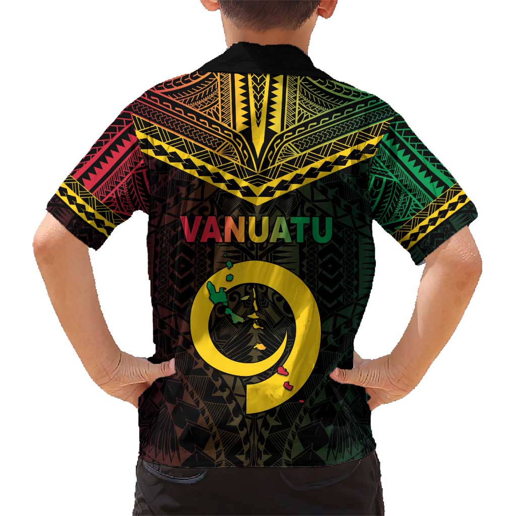 Happy Vanuatu Father Lini Day Kid Hawaiian Shirt LT05 - Polynesian Pride