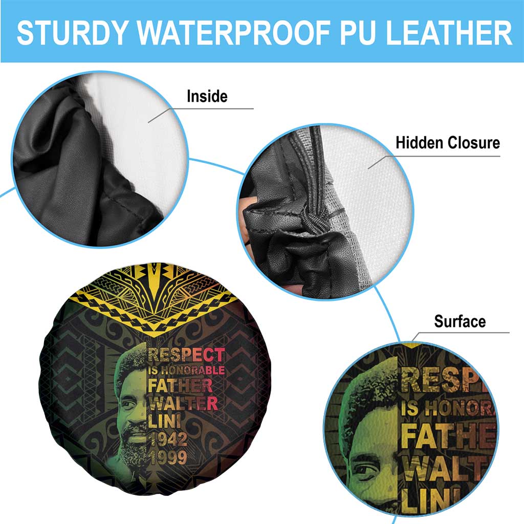 Happy Vanuatu Father Lini Day Spare Tire Cover LT05 - Polynesian Pride