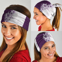 Hawaii Hibiscus Flowers Neck Gaiter Purple Polynesian Pattern
