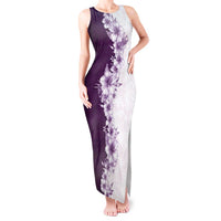 Hawaii Hibiscus Flowers Tank Maxi Dress Purple Polynesian Pattern LT05 Women Purple - Polynesian Pride