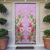 Hawaii Tropical Flowers Door Cover Lavender Polynesian Tattoo Art LT05 Lavender - Polynesian Pride