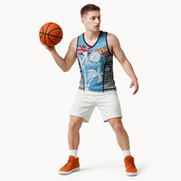 Personalised Fiji Day 2026 Basketball Jersey Masi Tapa Pattern With Palm Tree LT05 - Polynesian Pride