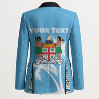 Personalised Fiji Day 2026 Blazer Masi Tapa Pattern With Palm Tree LT05 - Polynesian Pride