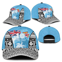 Fiji Day 2026 Classic Cap Masi Tapa Pattern With Palm Tree