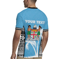 Personalised Fiji Day 2026 Rugby Jersey Masi Tapa Pattern With Palm Tree LT05 - Polynesian Pride