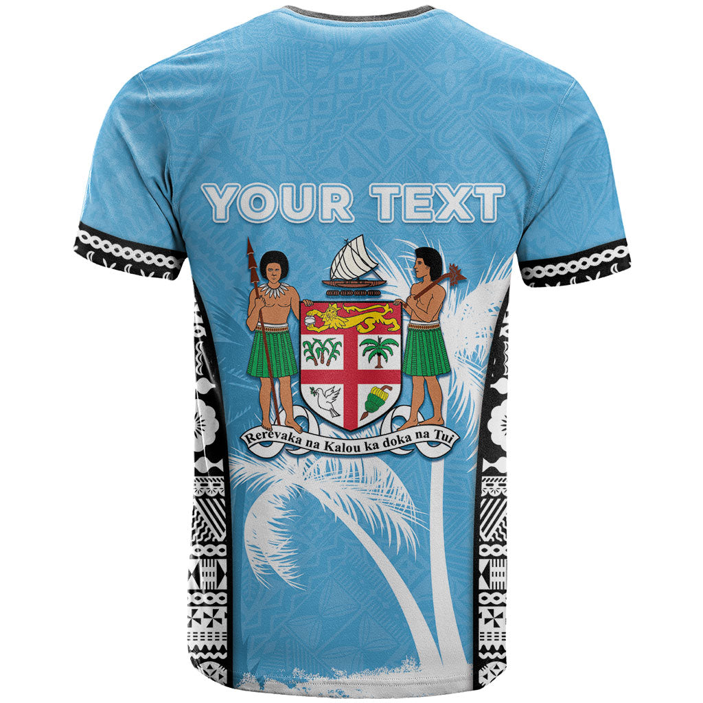 Personalised Fiji Day 2026 T Shirt Masi Tapa Pattern With Palm Tree LT05 - Polynesian Pride
