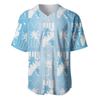 Bula Fiji Baseball Jersey Blue Makare Masi Tapa Pattern LT05 Blue - Polynesian Pride