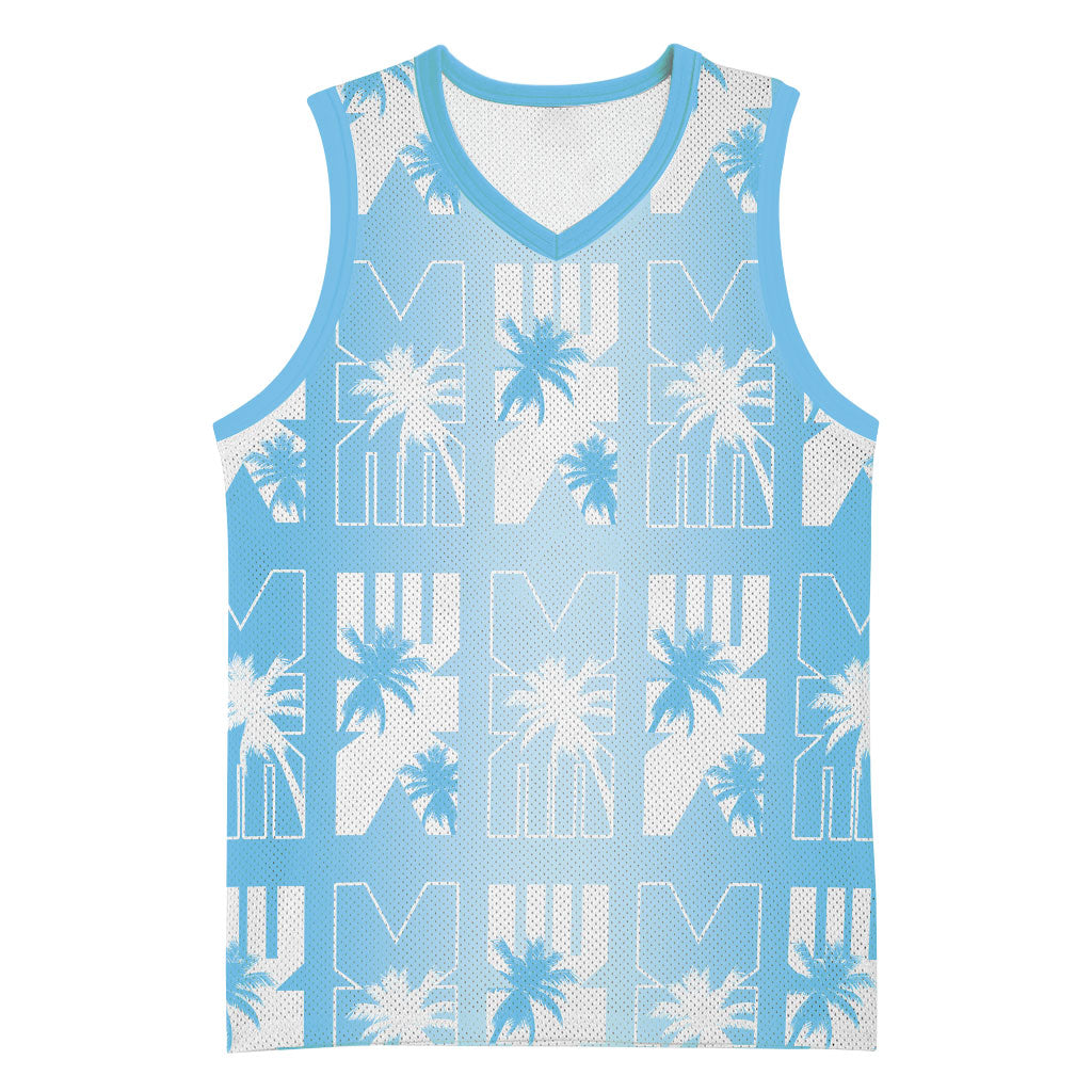 Bula Fiji Basketball Jersey Blue Makare Masi Tapa Pattern LT05 Unisex Blue - Polynesian Pride