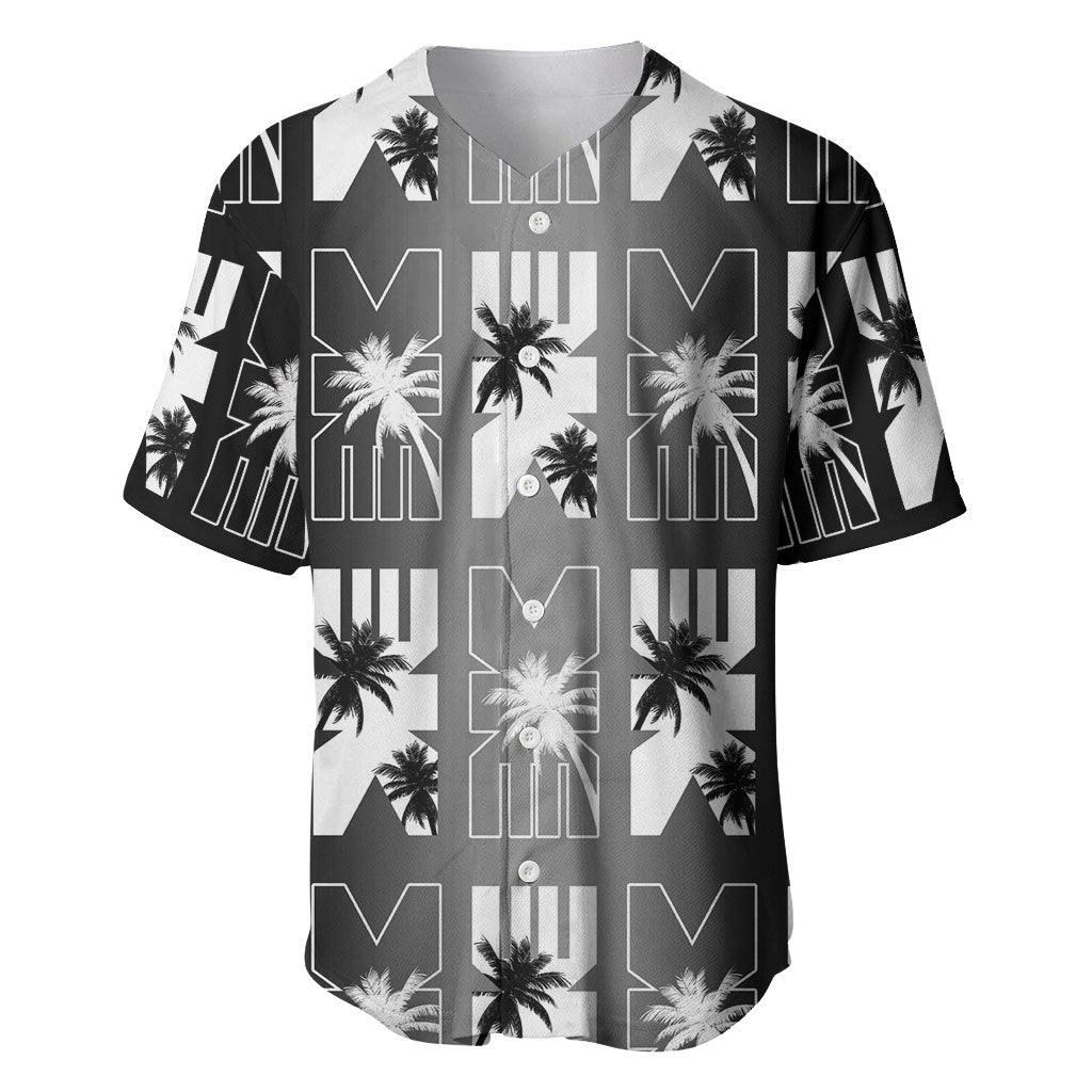 Bula Fiji Baseball Jersey Black Makare Masi Tapa Pattern LT05 Black - Polynesian Pride