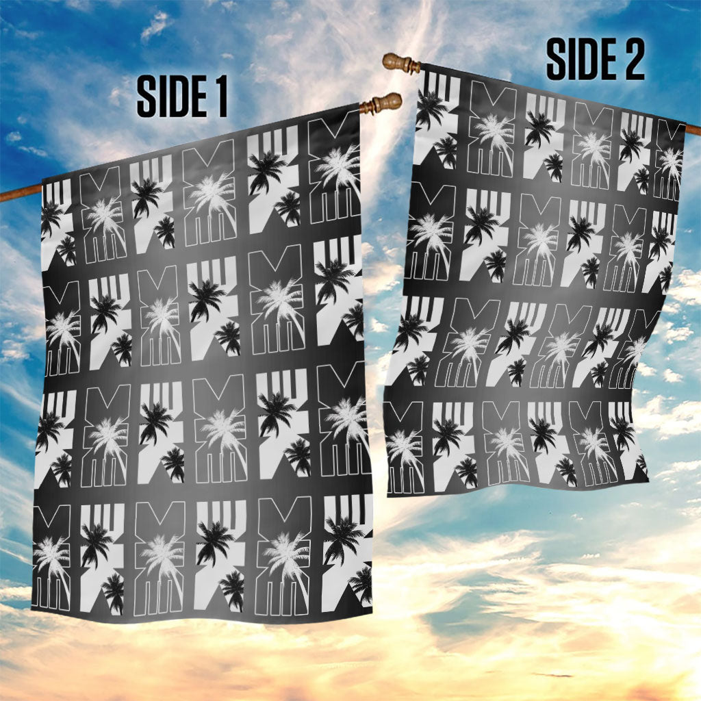 Bula Fiji Garden Flag Black Makare Masi Tapa Pattern LT05 - Polynesian Pride