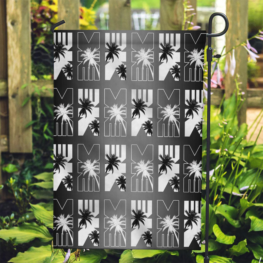 Bula Fiji Garden Flag Black Makare Masi Tapa Pattern LT05 Garden Flag Black - Polynesian Pride