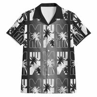 Bula Fiji Hawaiian Shirt Black Makare Masi Tapa Pattern LT05 Black - Polynesian Pride