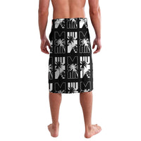 Bula Fiji Lavalava Black Makare Masi Tapa Pattern LT05 - Polynesian Pride