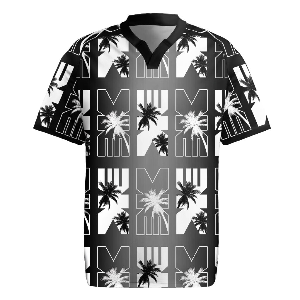 Bula Fiji Rugby Jersey Black Makare Masi Tapa Pattern LT05 Black - Polynesian Pride