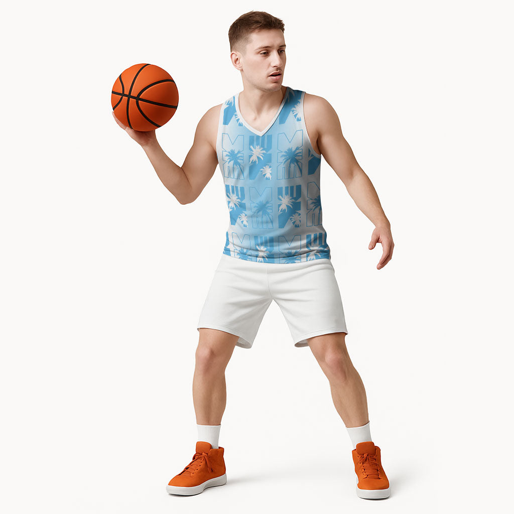 Bula Fiji Basketball Jersey White Makare Masi Tapa Pattern LT05 - Polynesian Pride