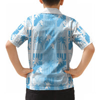 Bula Fiji Hawaiian Shirt White Makare Masi Tapa Pattern LT05 - Polynesian Pride