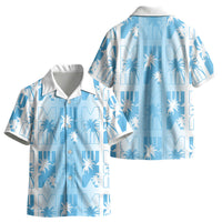 Bula Fiji Kid Hawaiian Shirt White Makare Masi Tapa Pattern LT05 - Polynesian Pride