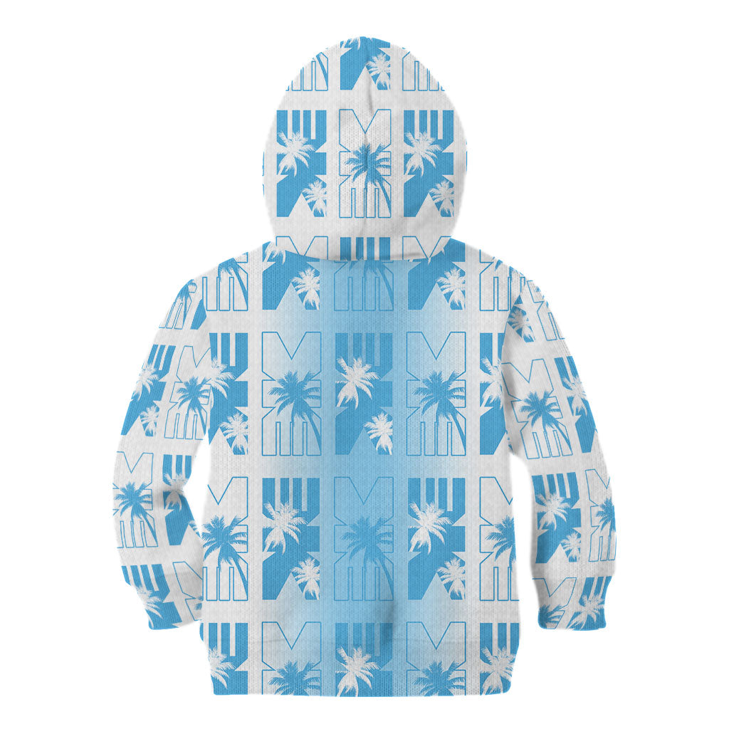 Bula Fiji Kid Hoodie White Makare Masi Tapa Pattern LT05 - Polynesian Pride