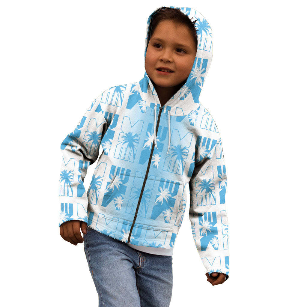 Bula Fiji Kid Hoodie White Makare Masi Tapa Pattern LT05 - Polynesian Pride