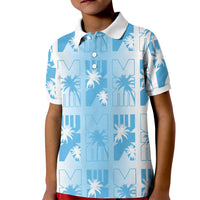 Bula Fiji Kid Polo Shirt White Makare Masi Tapa Pattern LT05 Kid White - Polynesian Pride