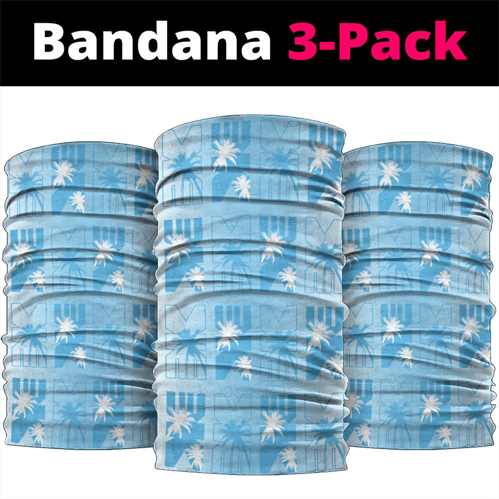 Bula Fiji Neck Gaiter White Makare Masi Tapa Pattern LT05 package One Size: 25*50cm White - Polynesian Pride