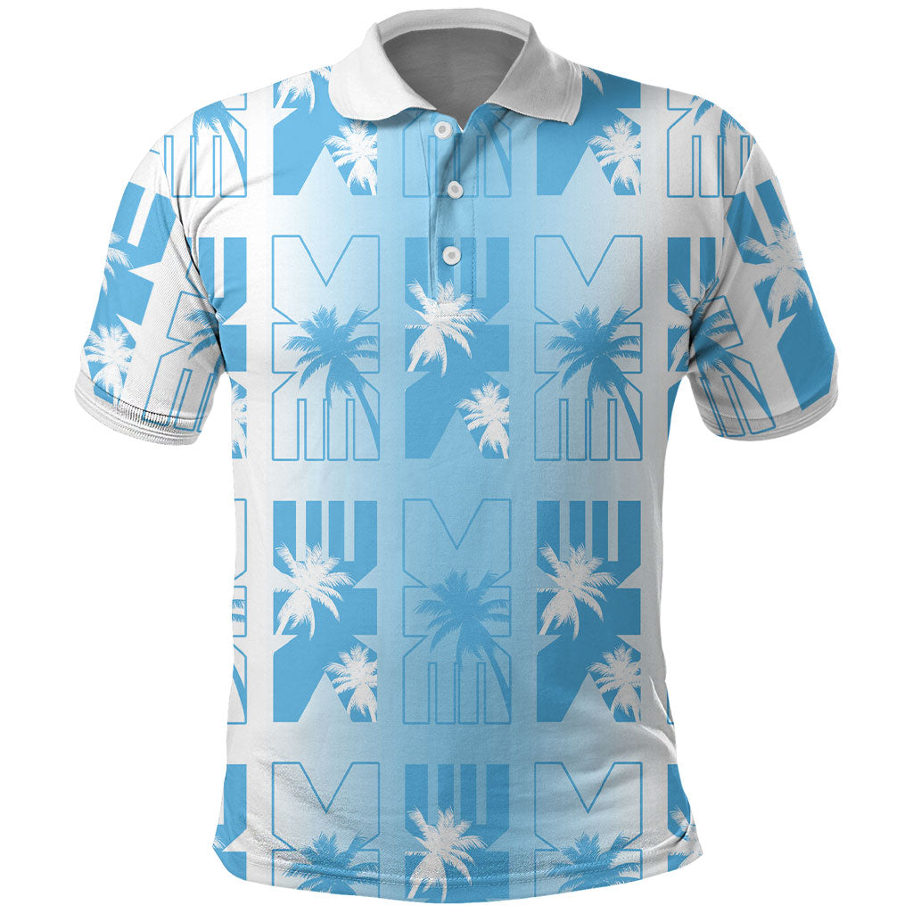 Bula Fiji Polo Shirt White Makare Masi Tapa Pattern
