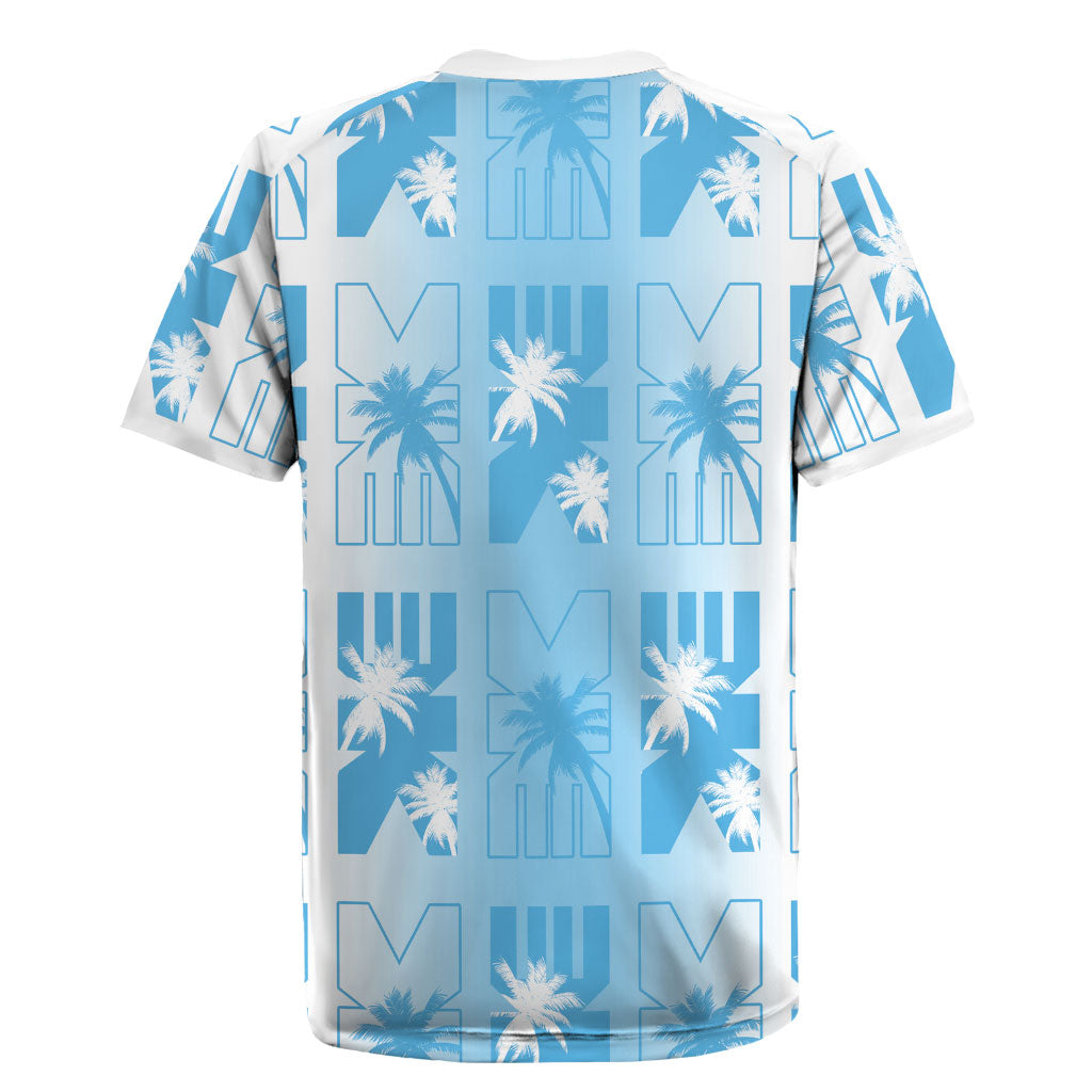 Bula Fiji Rugby Jersey White Makare Masi Tapa Pattern LT05 - Polynesian Pride