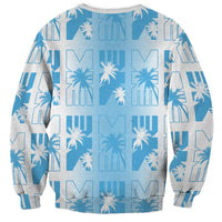 Bula Fiji Sweatshirt White Makare Masi Tapa Pattern LT05 - Polynesian Pride