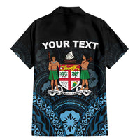 Personalised Happy Fiji Day 1970 Family Matching Mermaid Dress and Hawaiian Shirt Flag Grunge Style LT05 - Polynesian Pride