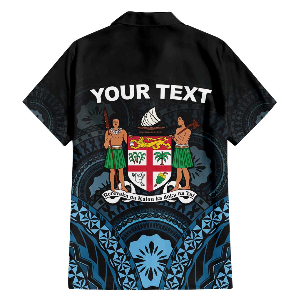 Personalised Happy Fiji Day 1970 Family Matching Summer Maxi Dress and Hawaiian Shirt Flag Grunge Style LT05 - Polynesian Pride