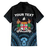 Personalised Happy Fiji Day 1970 Family Matching Tank Maxi Dress and Hawaiian Shirt Flag Grunge Style LT05 - Polynesian Pride