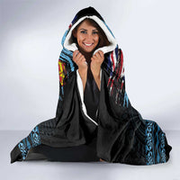 Happy Fiji Day 1970 Hooded Blanket Flag Grunge Style LT05 - Polynesian Pride
