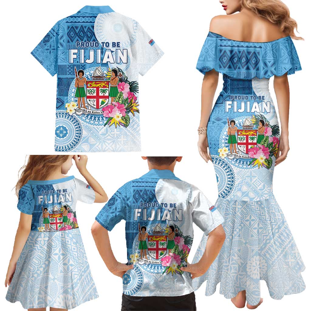 Fiji Day Family Matching Mermaid Dress and Hawaiian Shirt Proud To Be Fijian LT05 - Polynesian Pride